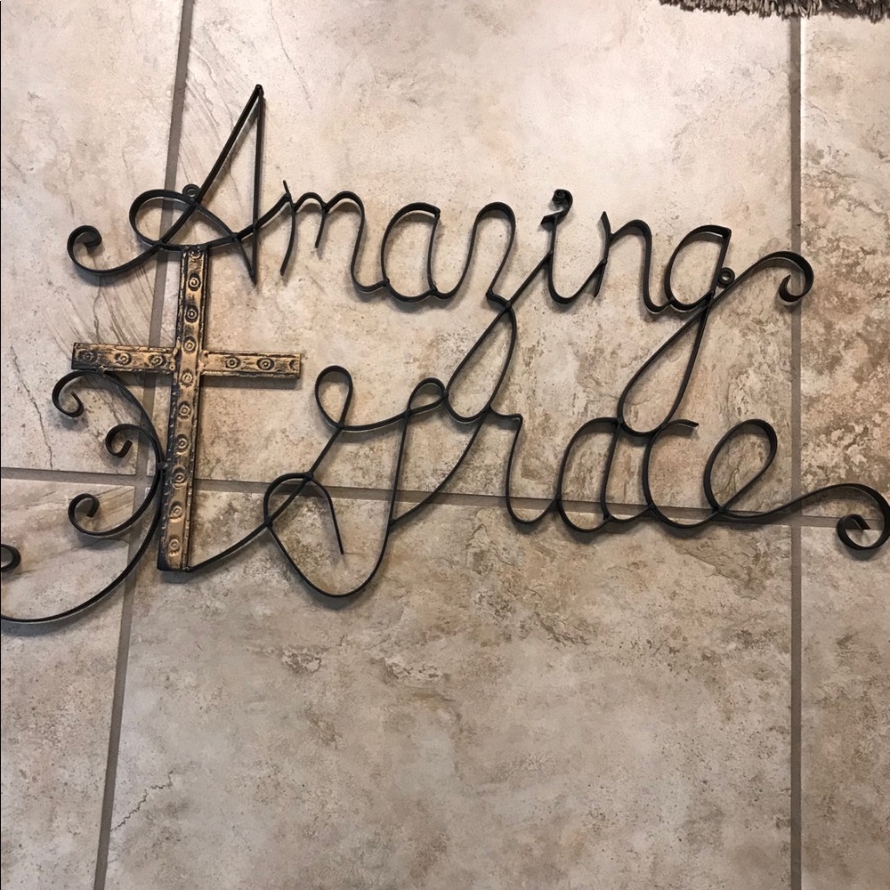 Wrought iron wall decor